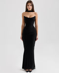 Malu | Maxi Dress with Corset and Pleated Skirt