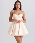 Selene | Mini Dress with Corset and Flowing Skirt
