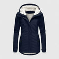 Sky | Fleece-Lined Hooded Jacket Blue