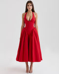 Monroe | Elegant Midi Dress with Corset and Tulle