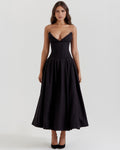Amalfi | Elegant Midi Dress with Waist Cutout