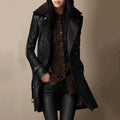 Lisa | Black Leather Coat