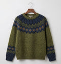 Jessica | Jacquard Sweater Green