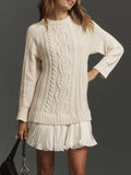Ivory Mini Knit Dress