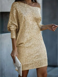 Claire - Elegant Midi Dress with Sequins for Evening