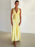 Oceane - Elegant Maxi Dress Without Sleeves