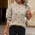 Iris | Sweater with Black Dots