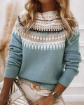 Juniper | Fair Isle Sweater Blue
