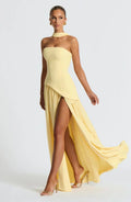 Mariah | Long Dress with Structured Corset and Chiffon Skirt