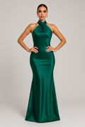 Naomi - Elegant Maxi Dress in Satin