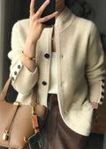 Niamh | Cream Cardigan with Buttons